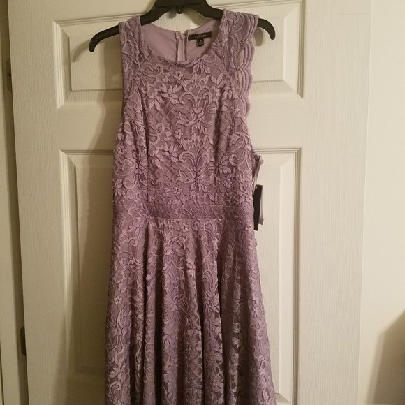 City Studio Dresses & Skirts - Mauve Purple Lace Party Dress